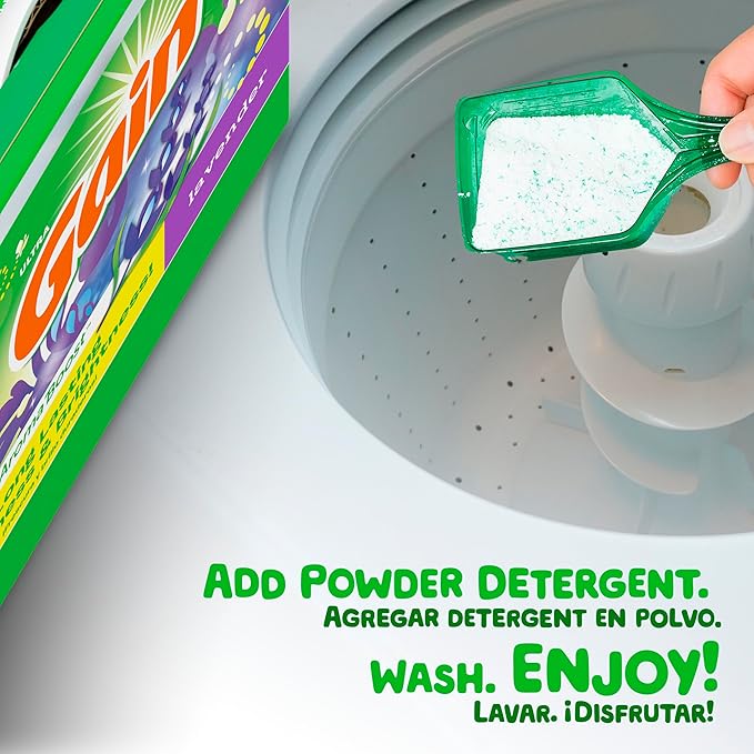 Gain Powder Laundry Detergent, Lavender Scent, 133 Loads, 123 OZ