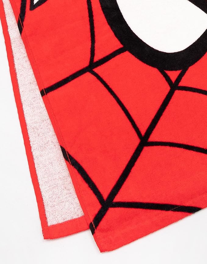 Marvel Spider-Man Towel Poncho Kids Mask Swimwear Swim Bath Towel