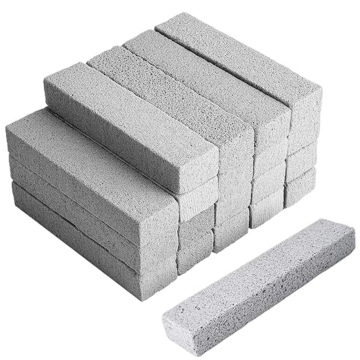 Pumice Stone for Cleaning 20Pcs 1.4x1x5.9in Pumice Stone Toilet Bowl Cleaner Foam Glass for Pool Tile Grill Concrete Household Supplies for Pool Tile Cleaning