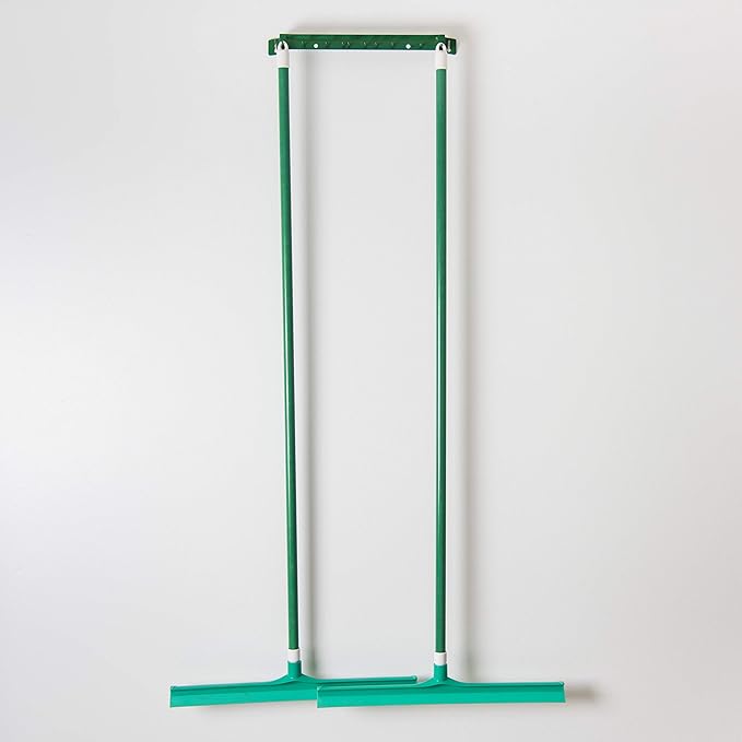 SPARTA 3656709 Plastic Floor Squeegee, Shower Squeegee, Heavy Duty Squeegee With Rubber Blade For Windows, Glass, Shower Doors, Floors, Windshields, 20 Inches, Green, (Pack of 6)