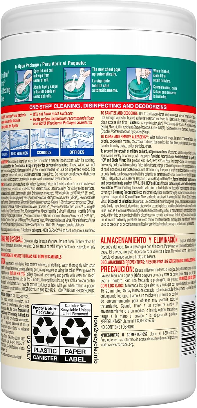 CLO15949CT - Disinfecting Wipes
