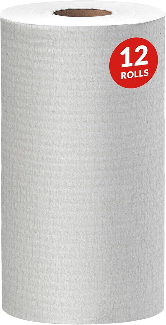 WypAll GeneralClean X60 Cloths Multi-Task Cleaning Wipes (35401), Strong and Absorbent Towels, White (130 Sheets/Roll, 12 Rolls, 1,560 Sheet Total)