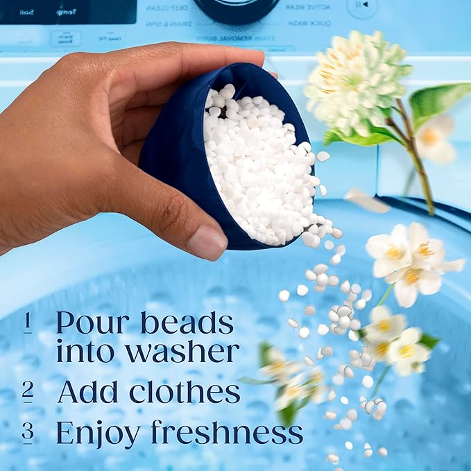 Downy Boutique Botanicals In Wash Laundry Scent Booster Beads, FOLIA Scent, 21.1 oz, Boutique Fragrances inspired by the Artistry of Nature