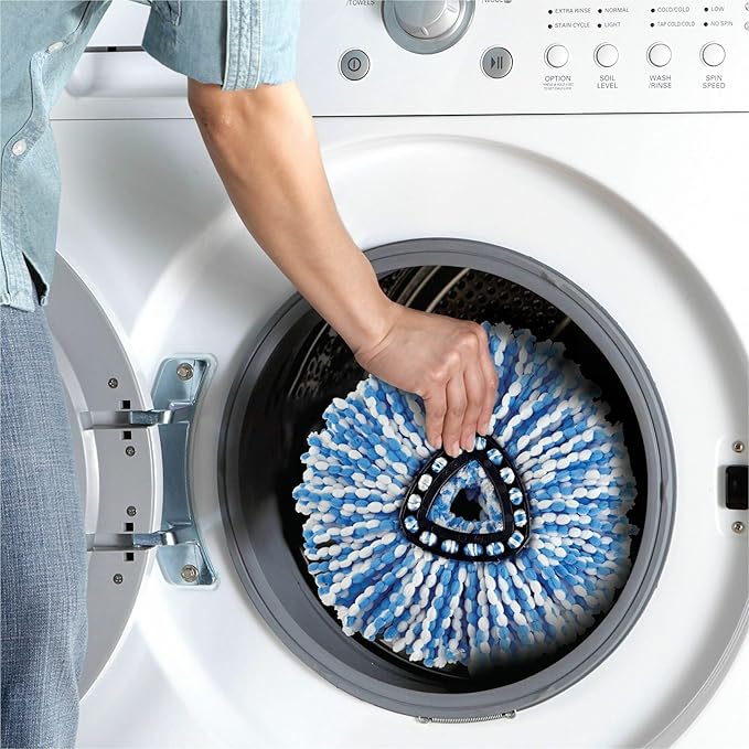 O-Cedar EasyWring RinseClean Spin Mop Microfiber Refill, 1-Pack, Blue