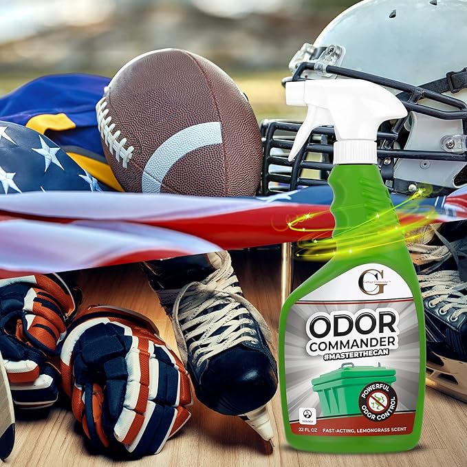 Garbage Commander Odor Commander, Odor Control Spray Bottle, 22 Ounce, Lemongrass Scent -Proudly Made in Canada