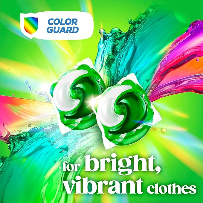 Gain Flings Liquid Washing Detergent Pods with Odor Defense + Color Guard, Moonlight Breeze Scent, 4-in-1 Liquid Laundry Detergent Pacs, Clean & Fresh, 42 Count (Packaging May Vary)