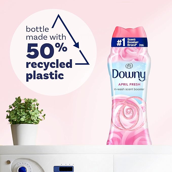 Downy April Fresh In-Wash Laundry Scent Booster Beads,24 oz,laundry scent beads,Long-lasting Freshness,(Pack of 2)
