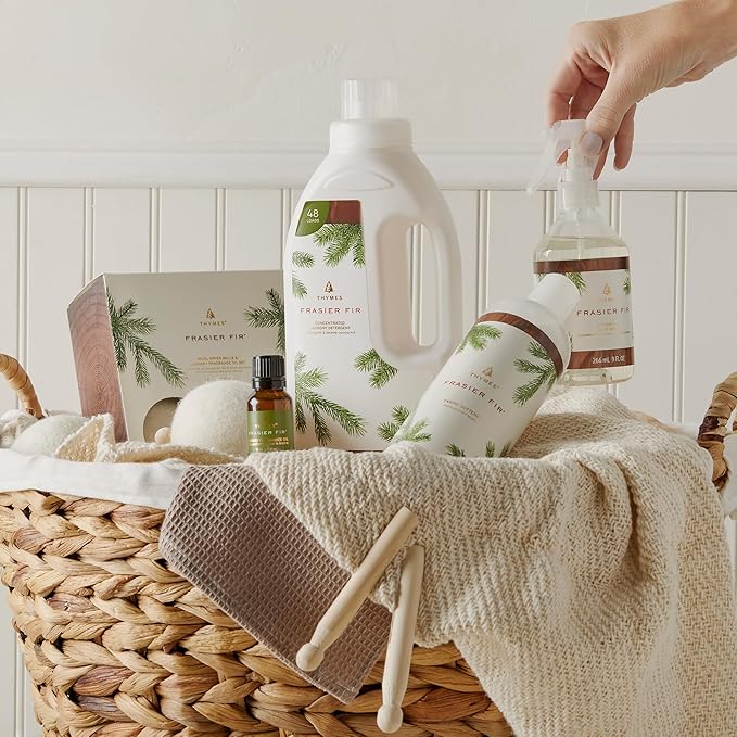 Thymes Frasier Fir Laundry Fragrance Oil for Dryer – Scented Laundry Supplies (0.5 fl oz)