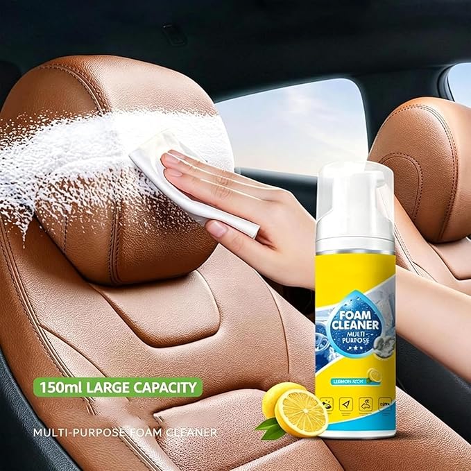 Auto Go Foam Cleaner, 2026 Upgrade 4-in-1 Multi-Enzyme Foam Cleaner – Deep Clean Car, Kitchen Enzyme Cleaners, All-Purpose Deep Cleaning Spray for Cars Interior, for Car, Kitchen, Sofa (2pcs, cleaner)