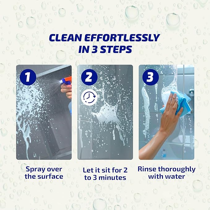 KH-7 Limescale Remover Spray – Removes & Prevents Limescale Build-Up | For Shower, Tiles, Sink & Fixtures | 26 oz