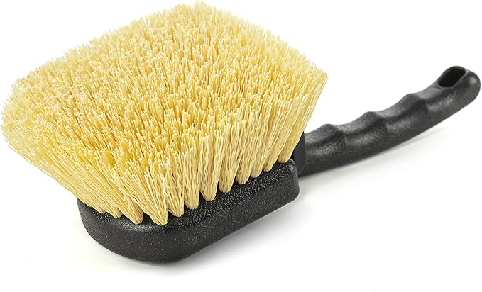Harper 37518100 Deck/Patio Cleaning Set with 60 in. Handle Deck Brush, Heavy Duty Corn Broom, Scrubbing Brush and Long Reach Scrubbing Brush