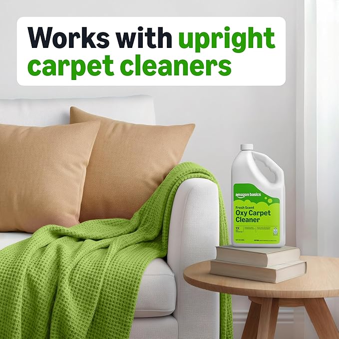 Amazon Basics Carpet Cleaner, Carpet Stain Remover, Fresh Scent, 64 fl oz, Packaging May Vary