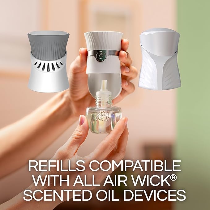 Air Wick Scented Oils Advanced Gadget, Essential Oils, Room Freshener, Air Freshener, 4 ct