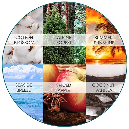 Fresh Products myfresh 2.0 Personal Air Freshener with Dry Fragrance Technology for Small Spaces Compact Design Motion Sensor Battery Included Variety Pack 6 pk