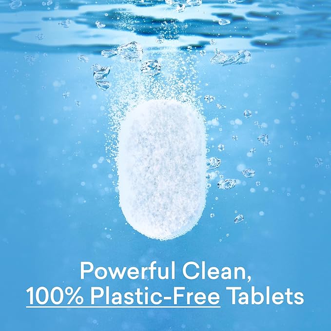 BLUELAND 100% Plastic-Free Dishwasher Detergent Tablets, Starter Set, 60 Count with tin, Lemon Zest, Eco-Friendly Dishwashing Pods, Natural, USDA Certified biobased