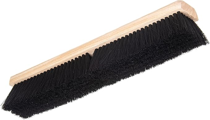 SPARTA Flo-Pac Floor Sweep Floor Brush for Cleaning, 18 Inches, Black, (Pack of 12)
