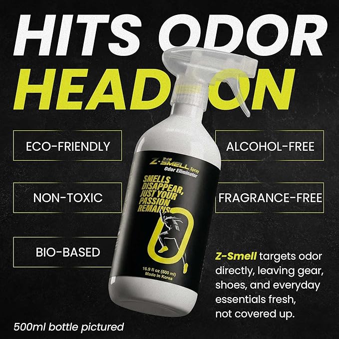 Z-Spray Odor Eliminator Spray – Bio-Based Enzyme Spray, Unscented & Made with No Harsh Chemicals – For Shoes, Pets, Gear, Car & Home – Safe for Kids & Animals – 1000mL