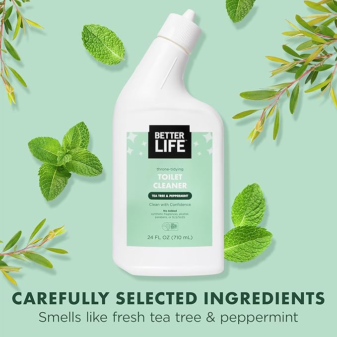 Better Life Toilet Bowl Cleaner(24 Oz, 2 Pack) + All Purpose Cleaner Unscented (24 Oz, 1 Pack)