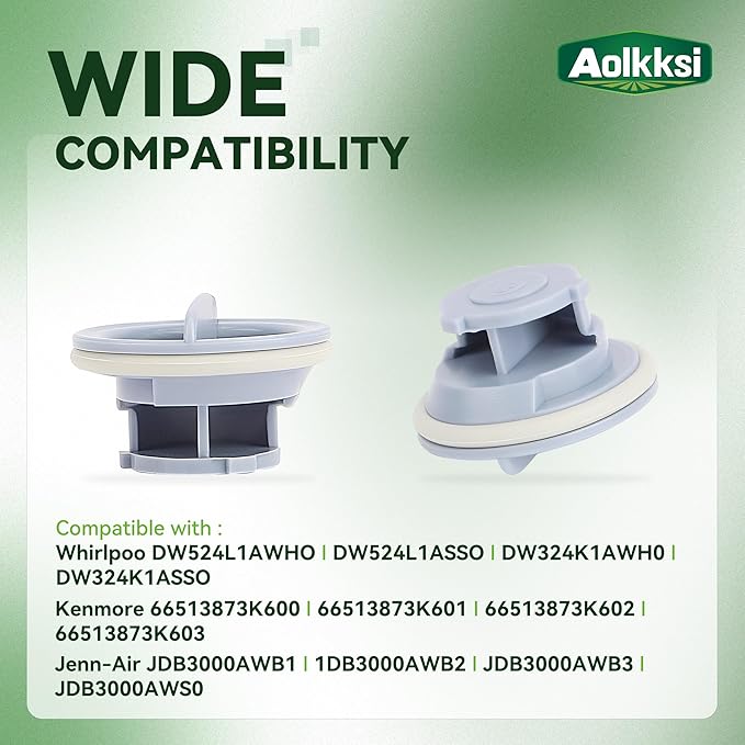 8558307 Dishwasher Dispenser Cap Compatible with Whirlpool Kenmore Dishwashers - Replaces 8193984 8539095 8558310 WP8558307 WP8558307VP PS11746426 AP6013204 - Pack of 1