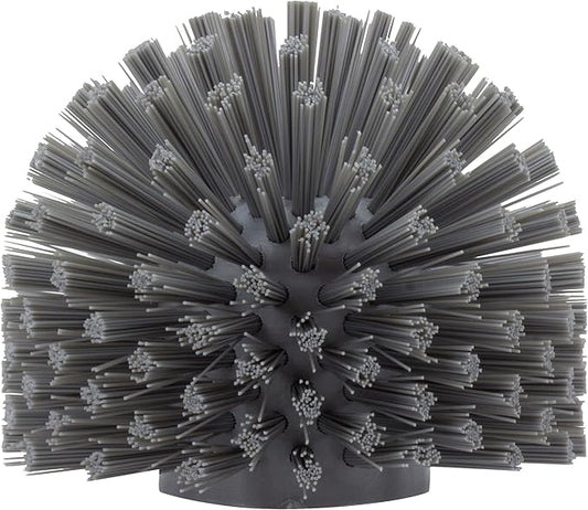 SPARTA Industrial Tank Brush Head Pipe Brush Head, Drain Brush with 3/4" Thread Hole (Handle Not Included) for Commercial Use, Plastic, 5 x 3.9 Inches, Gray - (Pack of 1)