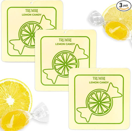 Lemon Candy - Room Deodorizer Gel Odor Eliminator For Home - Pack Of 3 - Bathroom Air Freshener Odor Absorber - Closet Deodorizer - Non Plug In Strong Scent For Kitchen Trash Basement Shoe Rack