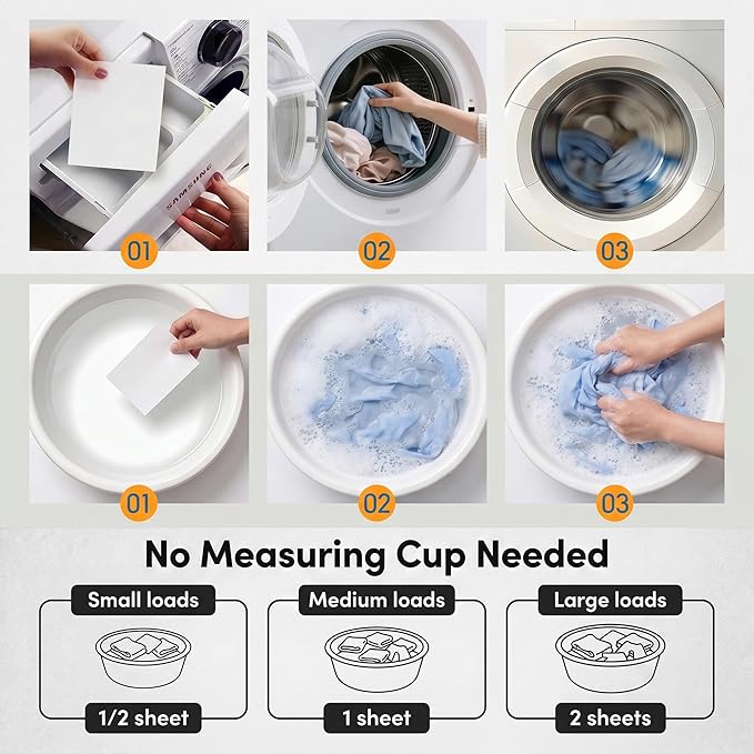 blue fresh Activewear Laundry Detergent Sheets - Gardenia Scent Sports Detergent Sheets for Sweat & Workout Clothes, Lipase Washer Sheets for Sport Performance Fabrics, Plastic-Free (100 Loads)