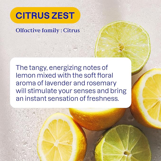 ATTITUDE Kitchen Cleaner Spray Refill, EWG Verified, Degreaser Spray to Cut Grease & Grime, Plant-Based & Vegan, Citrus Zest Scent, 67.6 Fl Oz