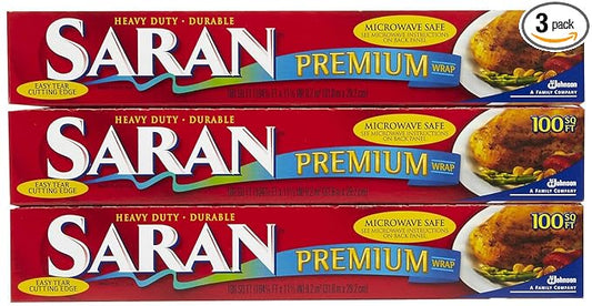 Saran Wrap Premium Plastic Wrap - 100 ft - 3 pk