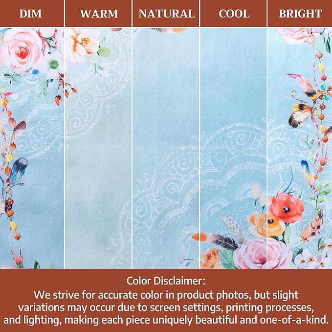 Maison d' Hermine 100% Cotton Cloth Napkins Set of 4 Everyday Reusable Square Napkins Cloth Washable Dinner Party Wedding Restaurant Hotel Kitchen Spring Summer (Ibiza - Blue, 20" x 20")