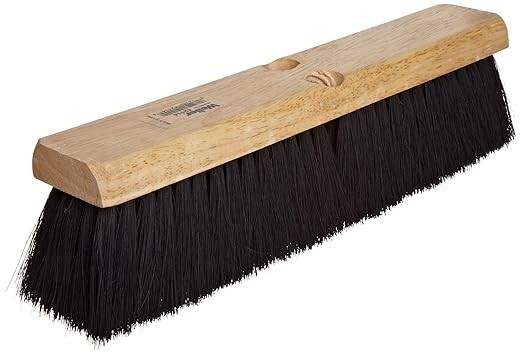 Weiler 42006 16" Block Size, Black Tampico Fill, Medium Sweep Floor Brush