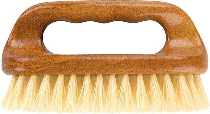 Elliott Wood Effect Scrubbing Brush, Strong and Durable Scrub Brush with Easy Grip Handle and Synthetic Fibres, Perfect for Indoor and Outdoor Cleaning on Hard and Soft Surfaces