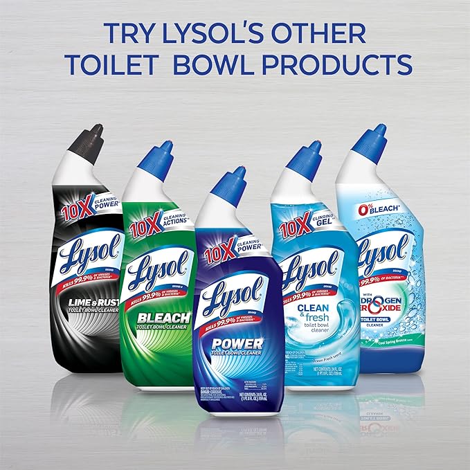 Lysol Power & Fresh Cling Toilet Bowl Cleaner Value Pack, Country Scent, 48 oz