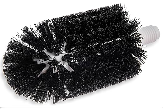 SPARTA 4014600 Plastic Floor Drain Brush, Drain Cleaning Brush With Female Thread For Drain Cleaning, 3 Inches, Black
