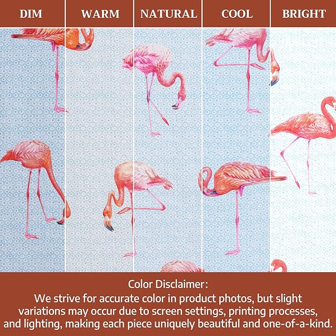 Maison d' Hermine 100% Cotton Cloth Napkins Set of 4 Everyday Reusable Square Napkins Cloth Washable Dinner Party Wedding Restaurant Hotel Kitchen Spring Summer (Flamingo Love, 18" x 18")