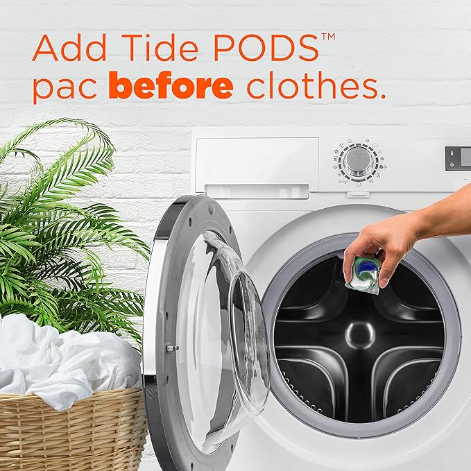 Tide Power Pods with Febreze Laundry Detergent Pacs, 45 Count, Spring & Renewal Scent, All-Day Freshness