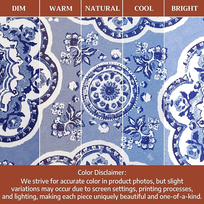 Maison d' Hermine 100% Cotton Cloth Napkins Set of 4 Everyday Reusable Square Napkins Cloth Washable Dinner Party Wedding Restaurant Hotel Kitchen Spring Summer (Melodie Bleue, 20" x 20")
