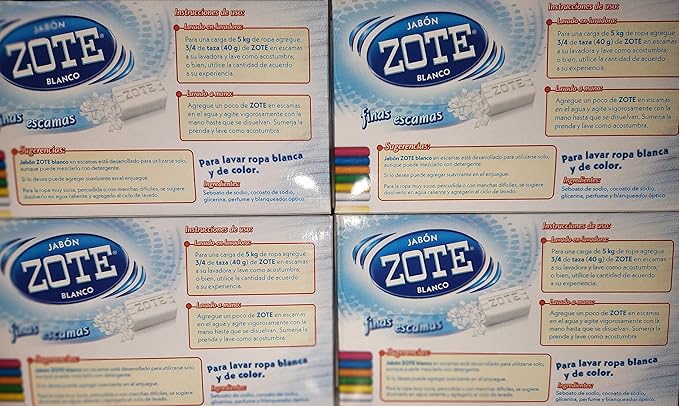 My Brand Jabon Zote Blanco Laundry Flakes (4), Pack of 3