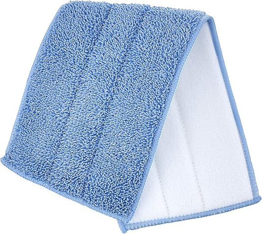 Superio Microfiber Mop Replacement Head, 16 inch Damp Mop Pad Refill for Miracle Mop Dusting and Spray Mop, attaches to Velcro mop(Blue, 2-Pack)