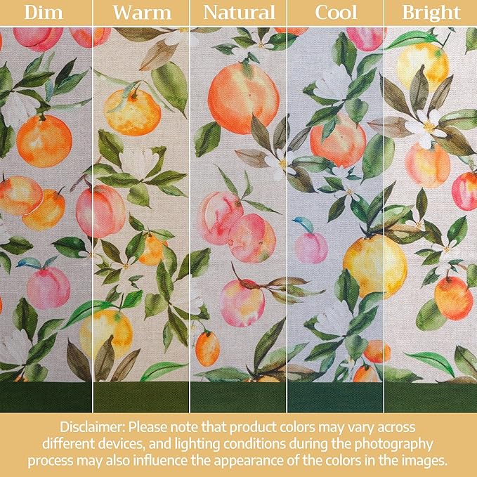 Maison d' Hermine 100% Cotton Cloth Napkins Set of 4 Everyday Reusable Square Napkins Cloth Washable Dinner Party Wedding Restaurant Hotel Kitchen Spring Summer (Soleil Fruite, 18" x 18")