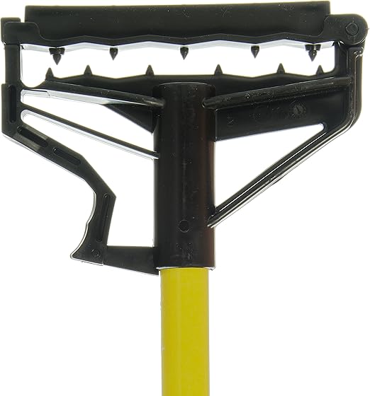 SPARTA 4166404 Spectrum Fiberglass Mop Handle With Quik-Release For Cleaning, Commercial, Residential, 60 Inches, Yellow, (Pack of 12)
