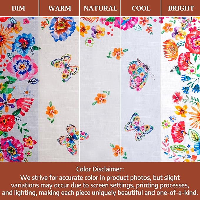 Maison d' Hermine 100% Cotton Cloth Napkins Set of 4 Everyday Reusable Square Napkins Cloth Washable Dinner Party Wedding Restaurant Hotel Kitchen Spring Summer(Happy Florals - High Summer, 20" x 20")
