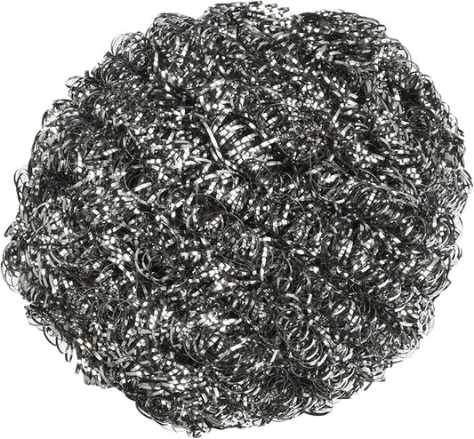 Winco Stainless Steel Scrubbing Sponge, 105g