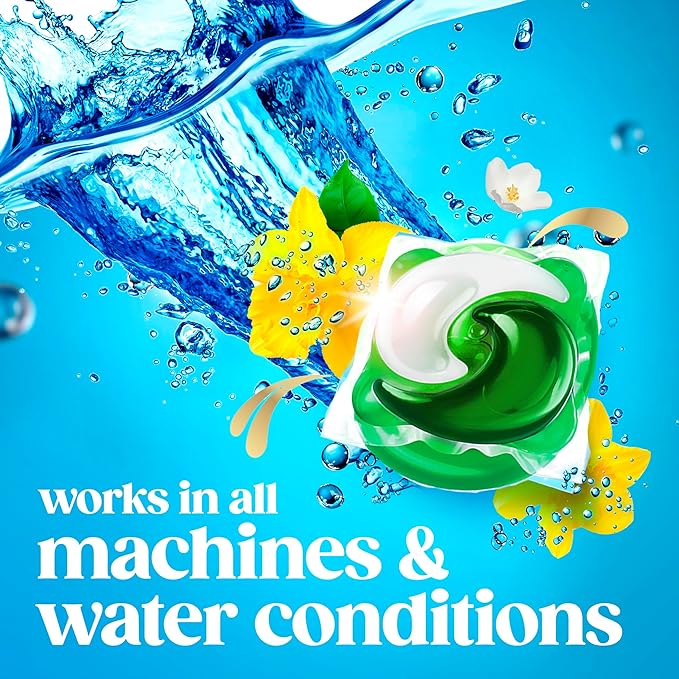 Gain Plus Flings Liquid Laundry Detergent Pacs, Gain's Best Clean, All-In-One, Original Scent, 45 Count
