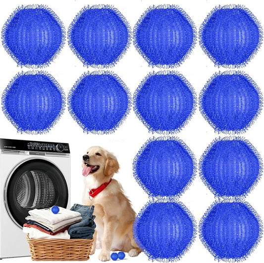 10 PCS Pet Hair Remover for Laundry, Washing Machine Fur Catcher, Effective Cat Dog Laundry Pet Hair Catcher for Clothes, Sheets, Towels, Fleece Blankets, Won’t Damage Fabric-1
