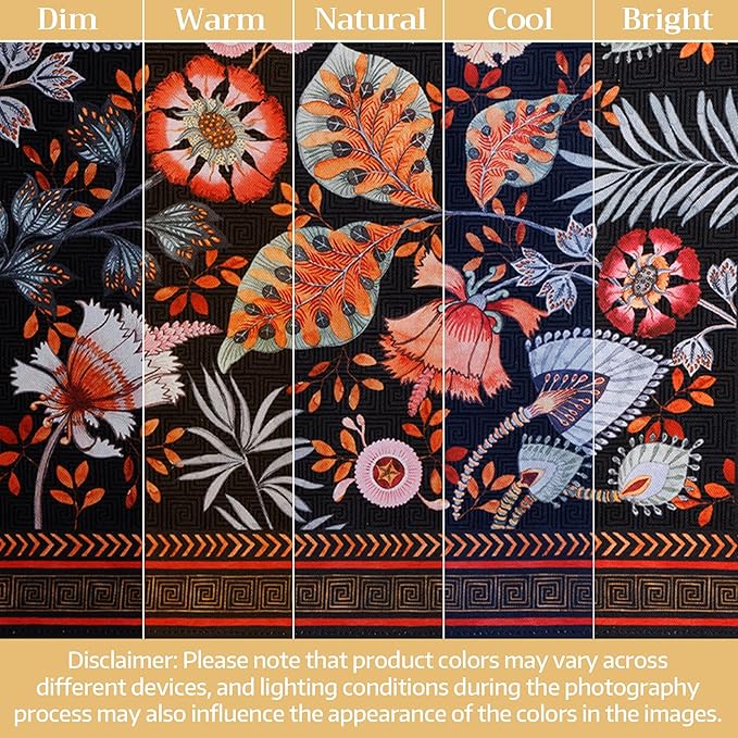 Maison d' Hermine 100% Cotton Cloth Napkins Set of 4 Everyday Reusable Square Napkins Cloth Washable Dinner Party Wedding Restaurant Hotel Kitchen Spring Summer (Jacobean Florals, 18" x 18")