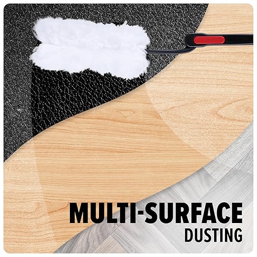 Dirt Devil Telescoping Extended Reach Duster, Hand Duster for Multi-Surface Cleaning, Includes Replacement Disposable Heads, Dusters for Home Use