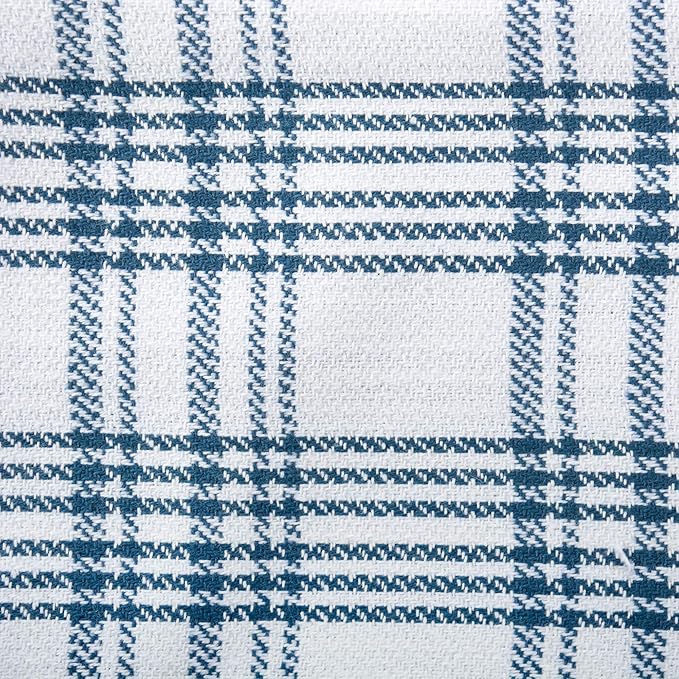 DII Assorted Woven, Kitchen Dishtowel Set, 18x28, Stone Blue, 5 Piece