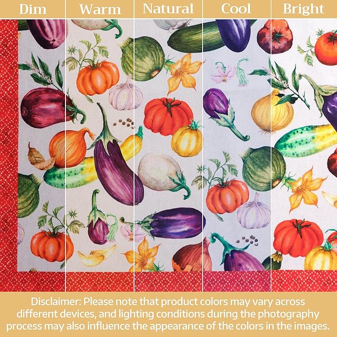 Maison d' Hermine 100% Cotton Cloth Napkins Set of 4 Everyday Reusable Square Napkins Cloth Washable Dinner Party Wedding Restaurant Hotel Kitchen Spring Summer (Ratatouille, 18" x 18")