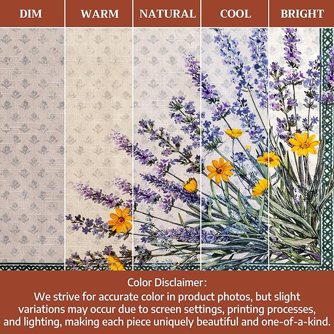 Maison d' Hermine 100% Cotton Cloth Napkins Set of 4 Everyday Reusable Square Napkins Cloth Washable Dinner Party Wedding Restaurant Hotel Kitchen Spring Summer (Fanny Lavender, 20" x 20")