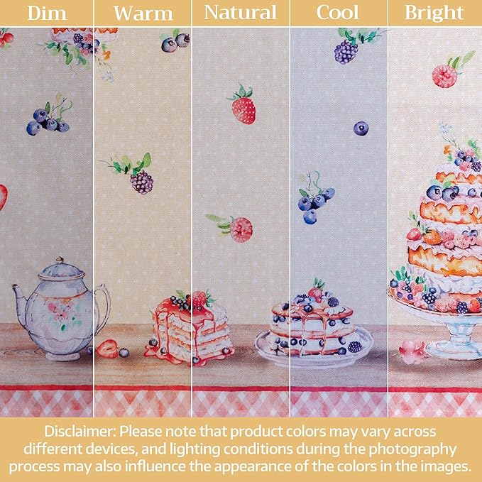 Maison d' Hermine 100% Cotton Cloth Napkins Set of 4 Everyday Reusable Square Napkins Cloth Washable Dinner Party Wedding Restaurant Hotel Kitchen Spring Summer (Icing on the Cake, 18" x 18")